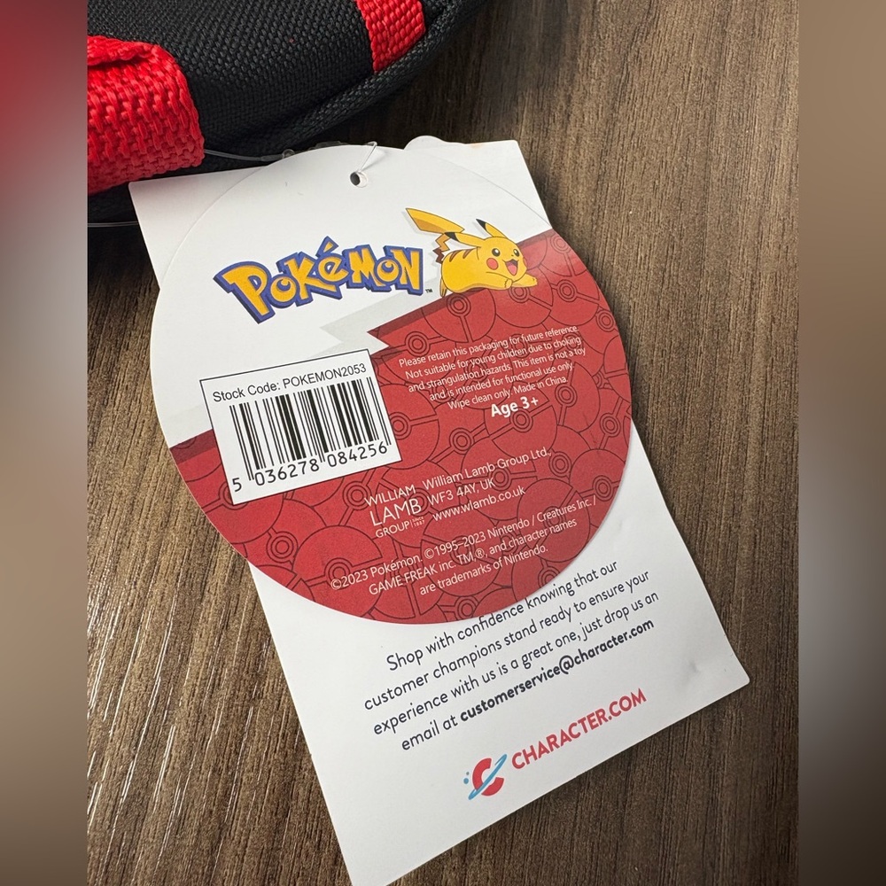 Pokemon Red and Black Kids Backpack - Picture 10 of 10